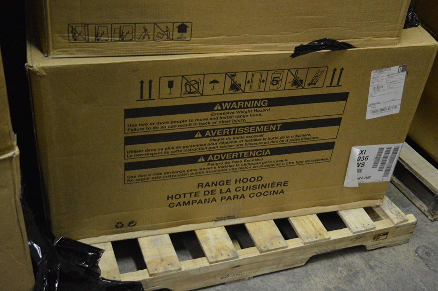 JennAir JXI8036WS Island 36" Hood Vent Stainless Steel 600 CFM free