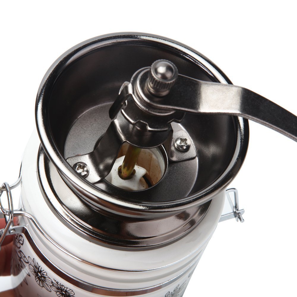 Manual Coffee Grinder,YINGMO Vintage Style Manual Coffee Bean Grinder Spice Herbs Wooden Retro