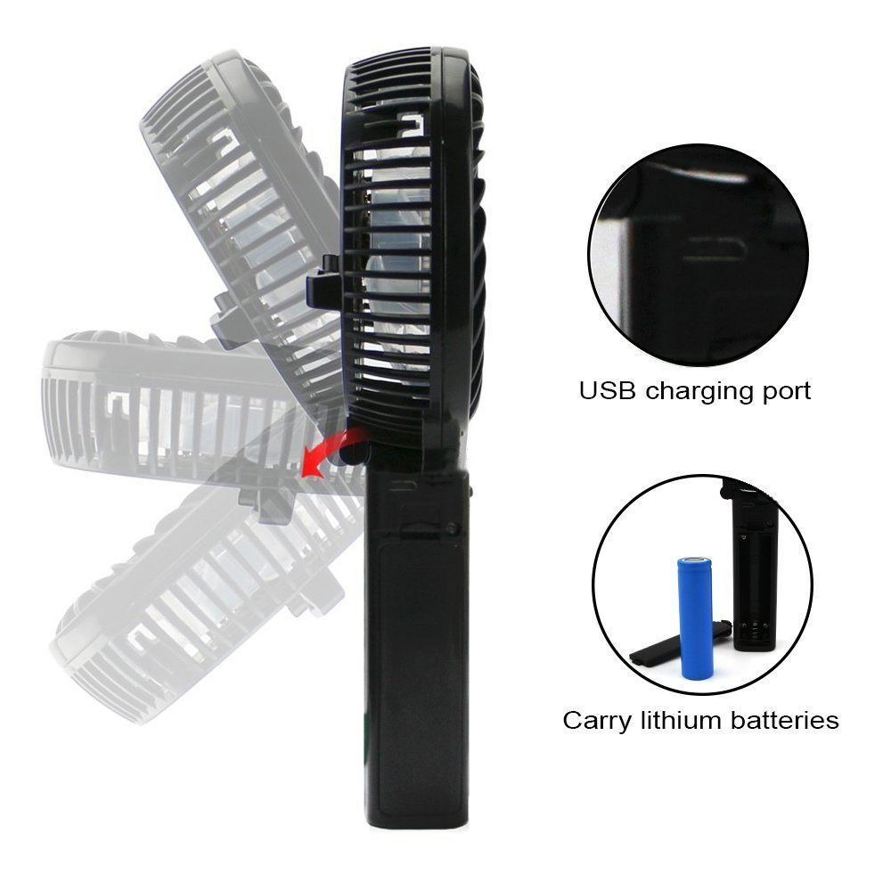 Rechargeable Fans Portable & Foldable Handheld Mini Fan Battery