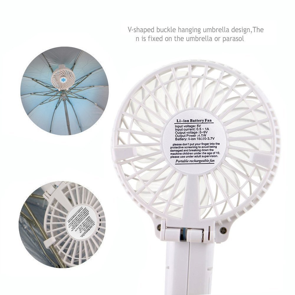 Rechargeable Fans Portable & Foldable Handheld Mini Fan Battery