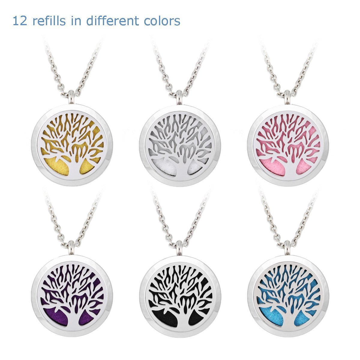 Stylish Diffuser Necklace with Gift Box Exqline Essential Oil