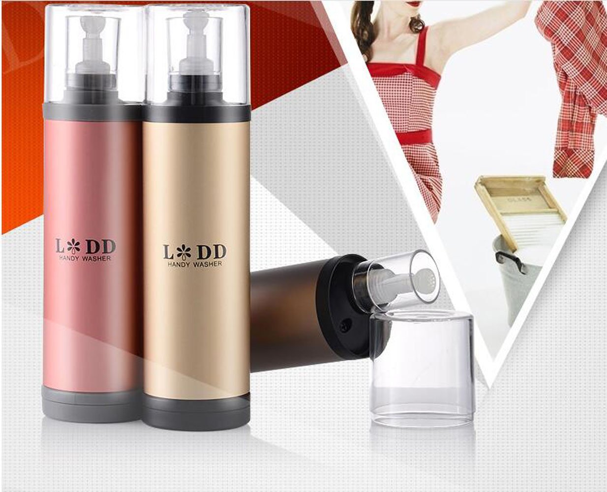 Mini Washing Machine,EXOX Portable Handy Washer Battery Operated