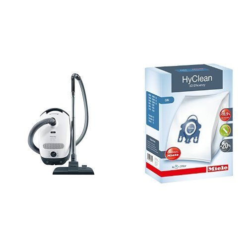 Miele Classic C1 Olympus Canister Vacuum Cleaner, Lotus White with