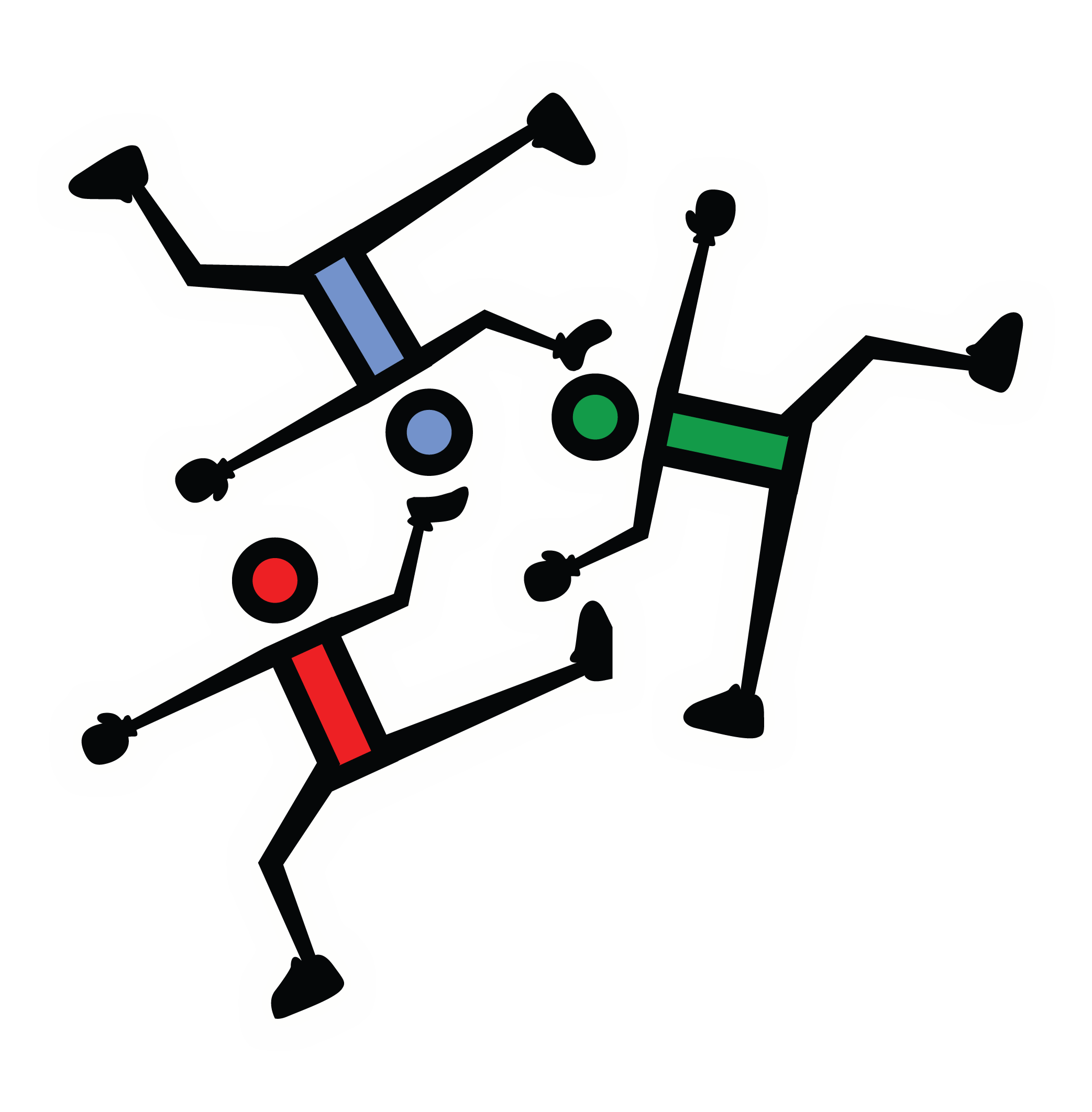 Color Stick Figure drawing free image download