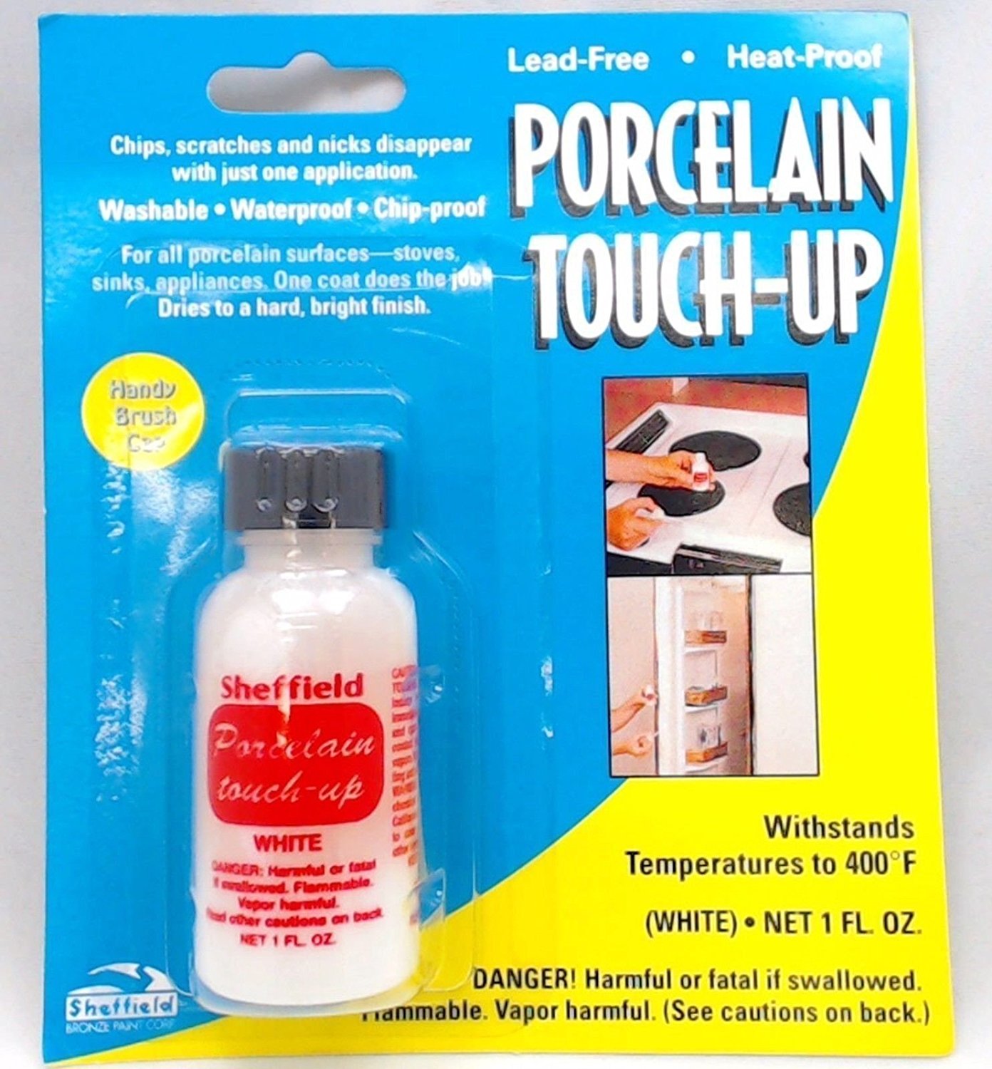 Porcelain, HeatProof, Appliance TouchUp Paint, White, 1126 free image