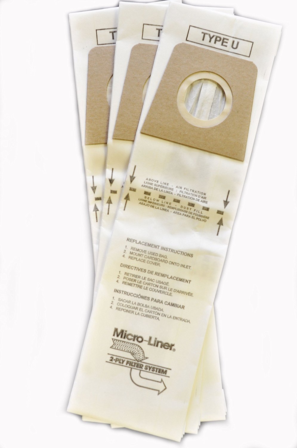 Dirt Devil Royal Type U Vacuum Bags by Home Care, (Bulk 36Pack) free