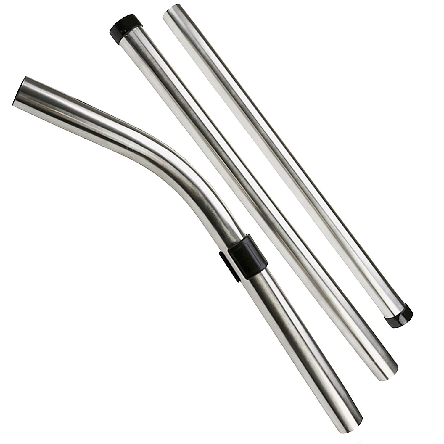 First4Spares Universal Chrome Extension Wand Tubes with Bent Handle for