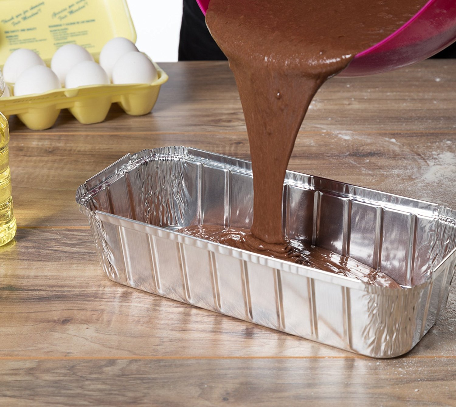 Paksh Disposable Aluminum Loaf Pans (Pack of 50) Bread Tin Suitable