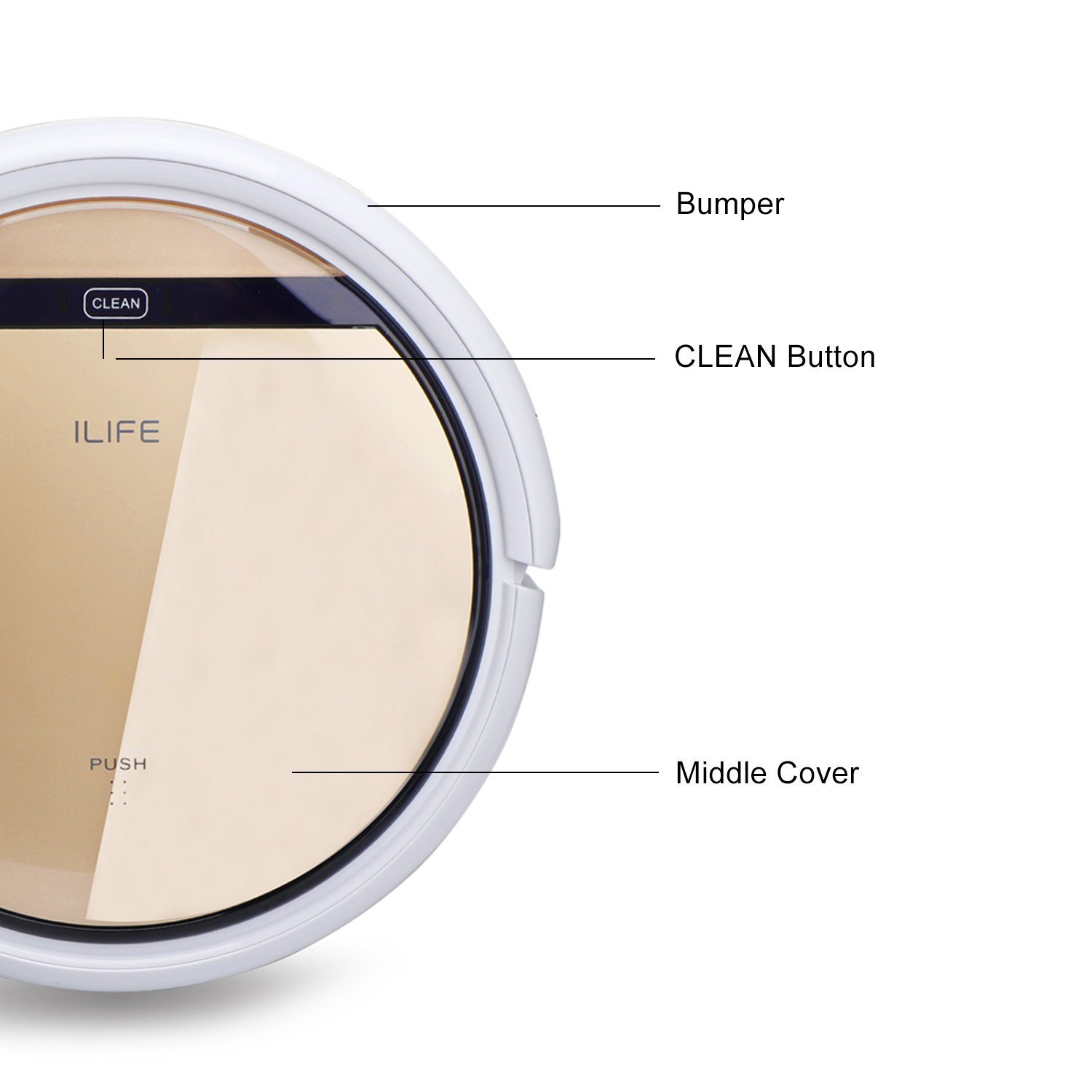 Segarty ILIFE V5s Robotic Vacuum Cleaner, Sweeping & Wet Mopping 2in1 Floor Cleaner, Smart Anti
