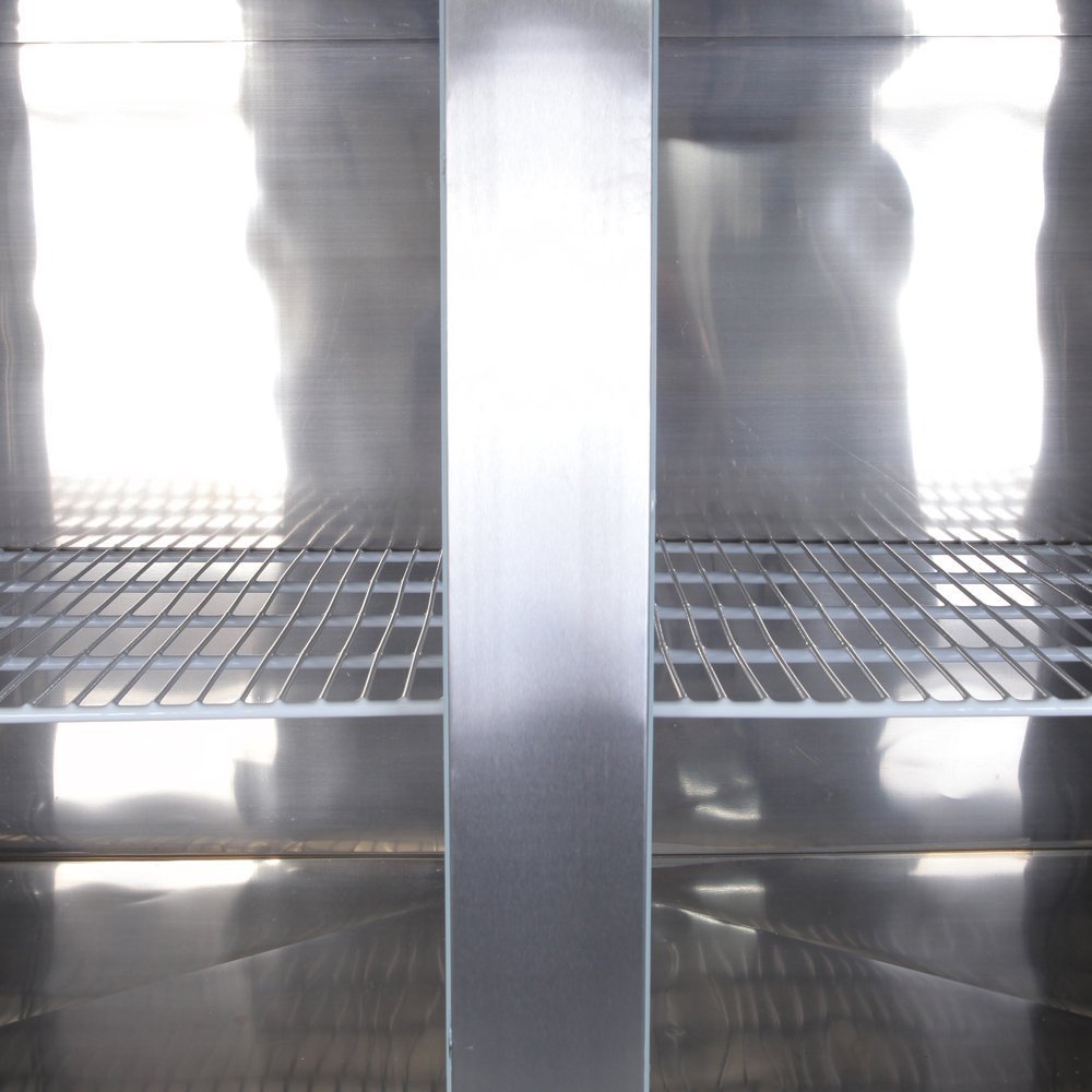 1000L Dual Compressor 4Door Restaurant Kitchen Stainless Steel Reach