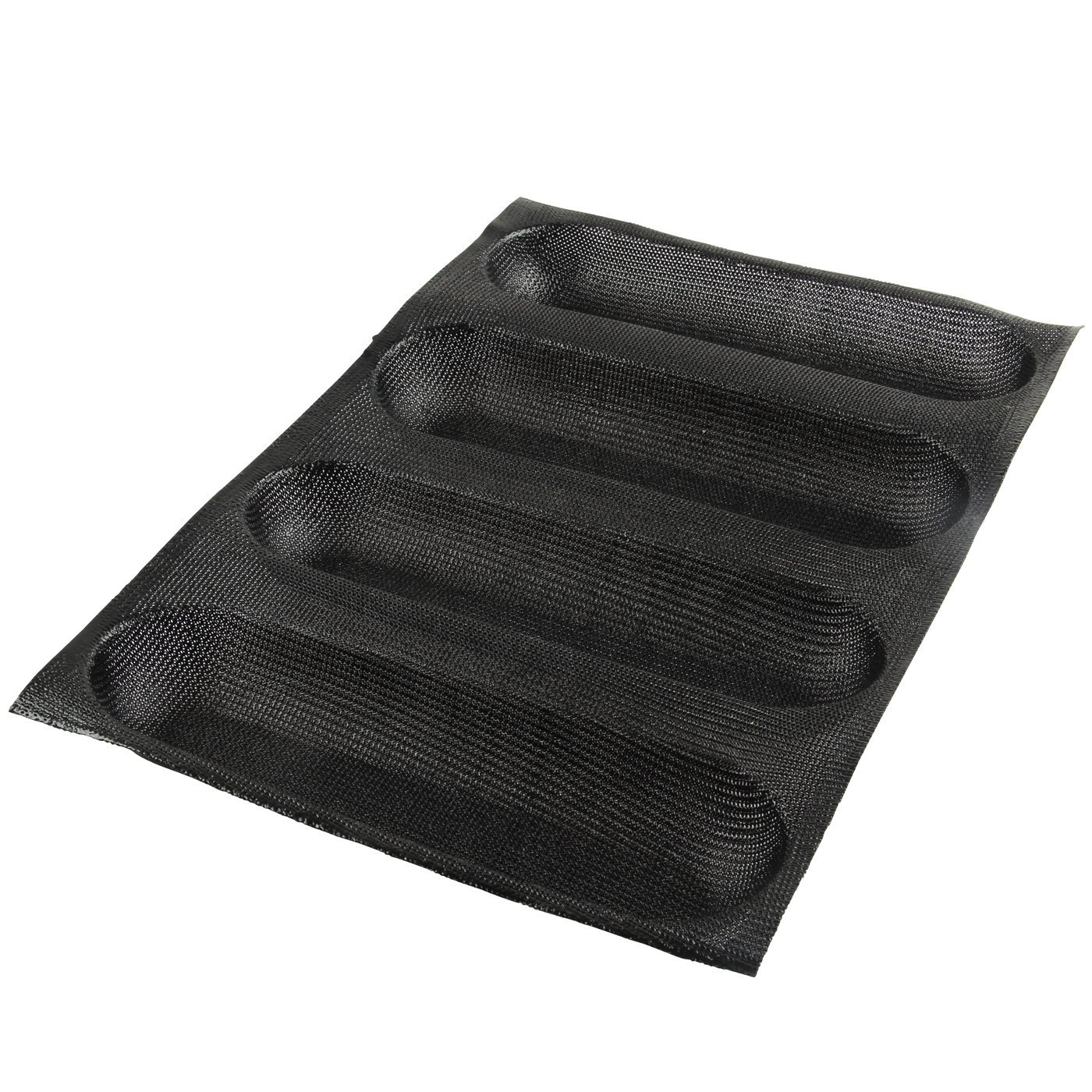 Yilove Nonstick Perforated Silicone Bread Baking Mold,4 loaf Molds N4