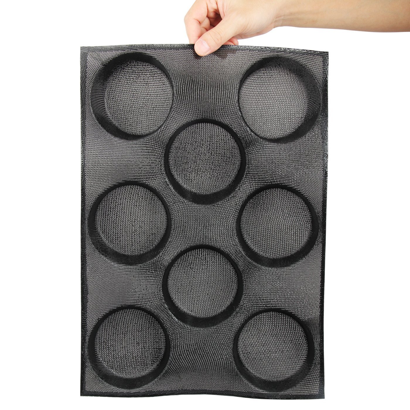 Yilove Nonstick Perforated Silicone Bread Baking Mold,4 loaf Molds N6