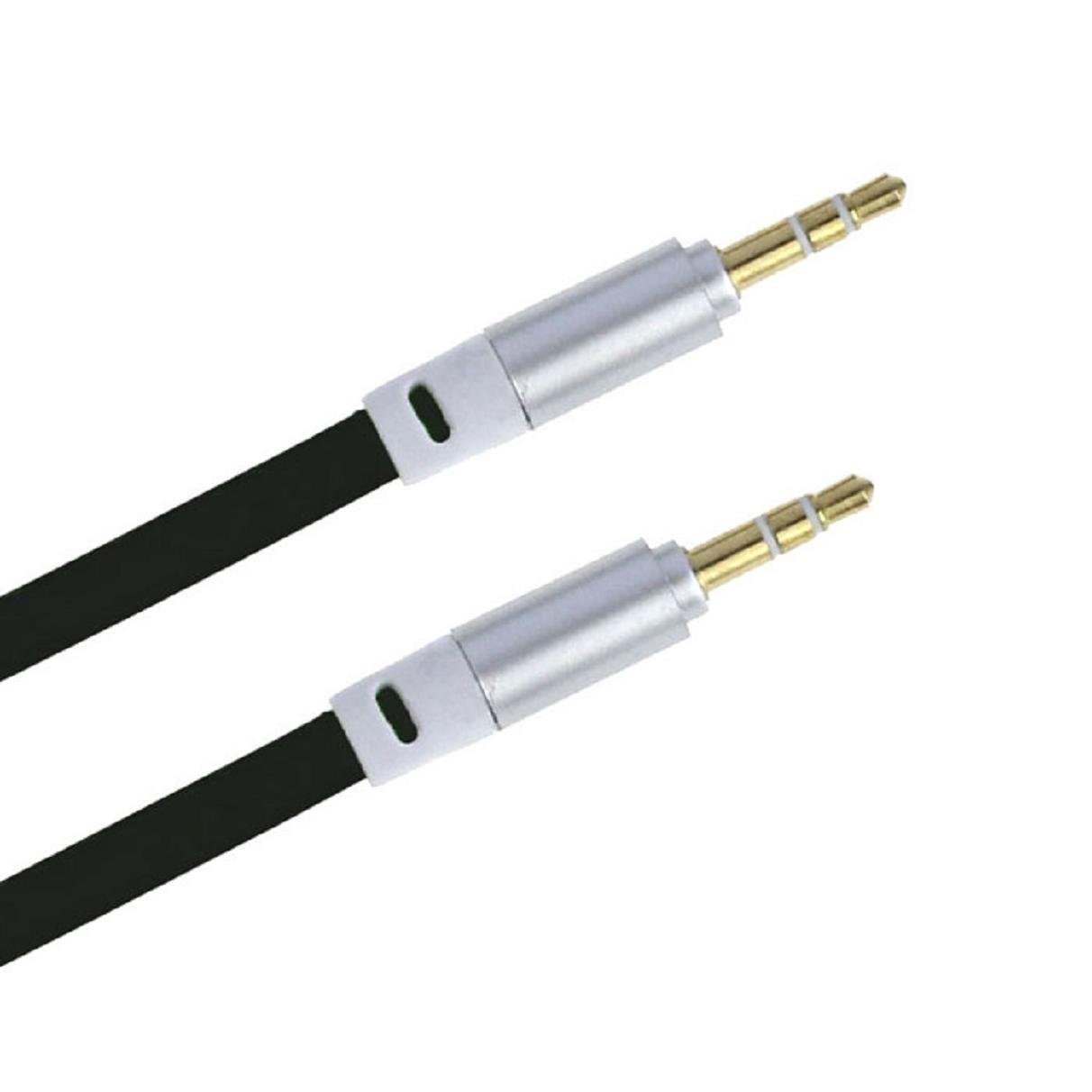 ABC® 3.5mm Stereo Auxiliary Cable Male to Male Flat Audio Music Aux