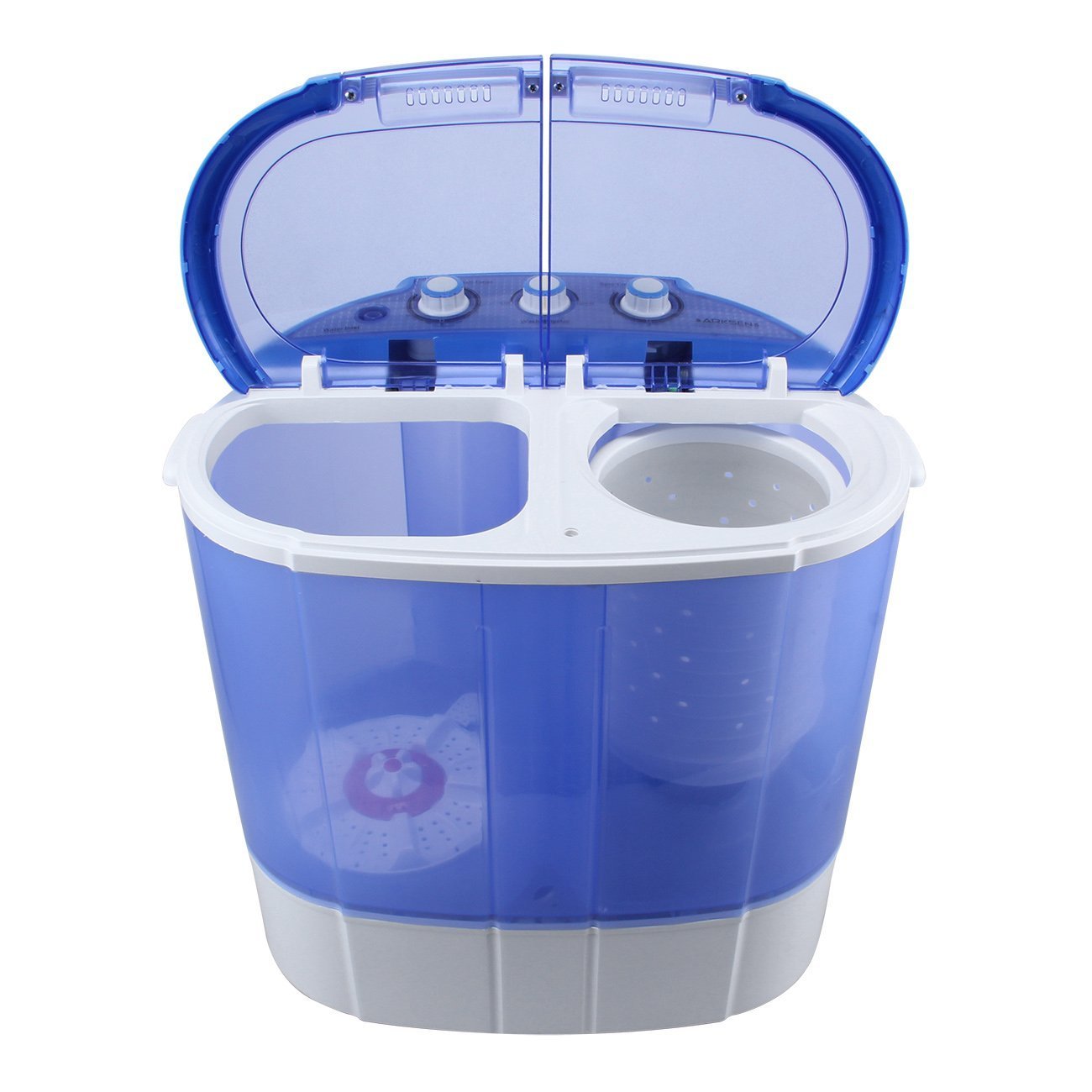 ARKSEN© Portable Mini Laundry Washing Machine, 7.9LBS Capacity, Clear