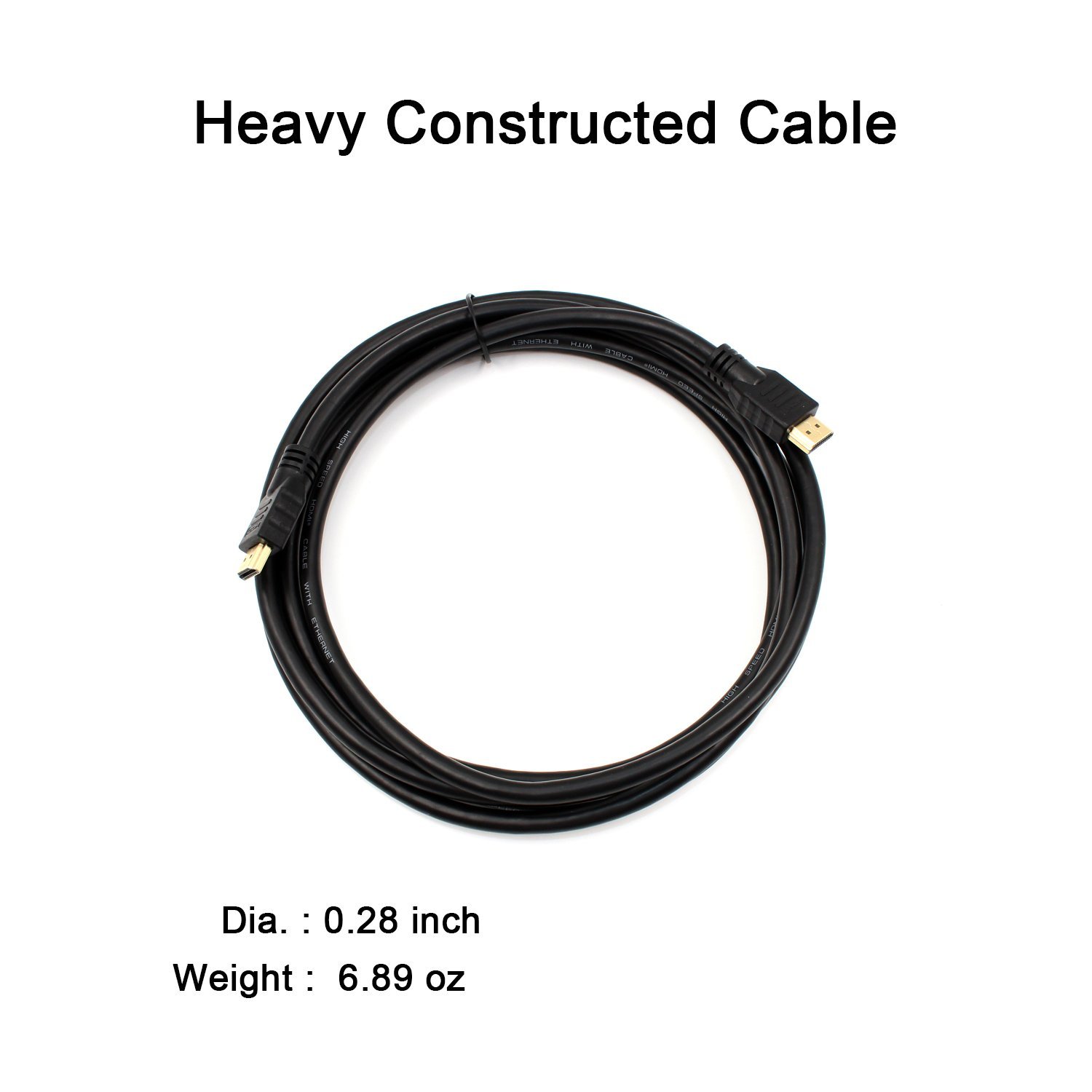 HDMI Cable, TecBillion High Speed CL3 Rated 2.0 HDMI Cable Supports