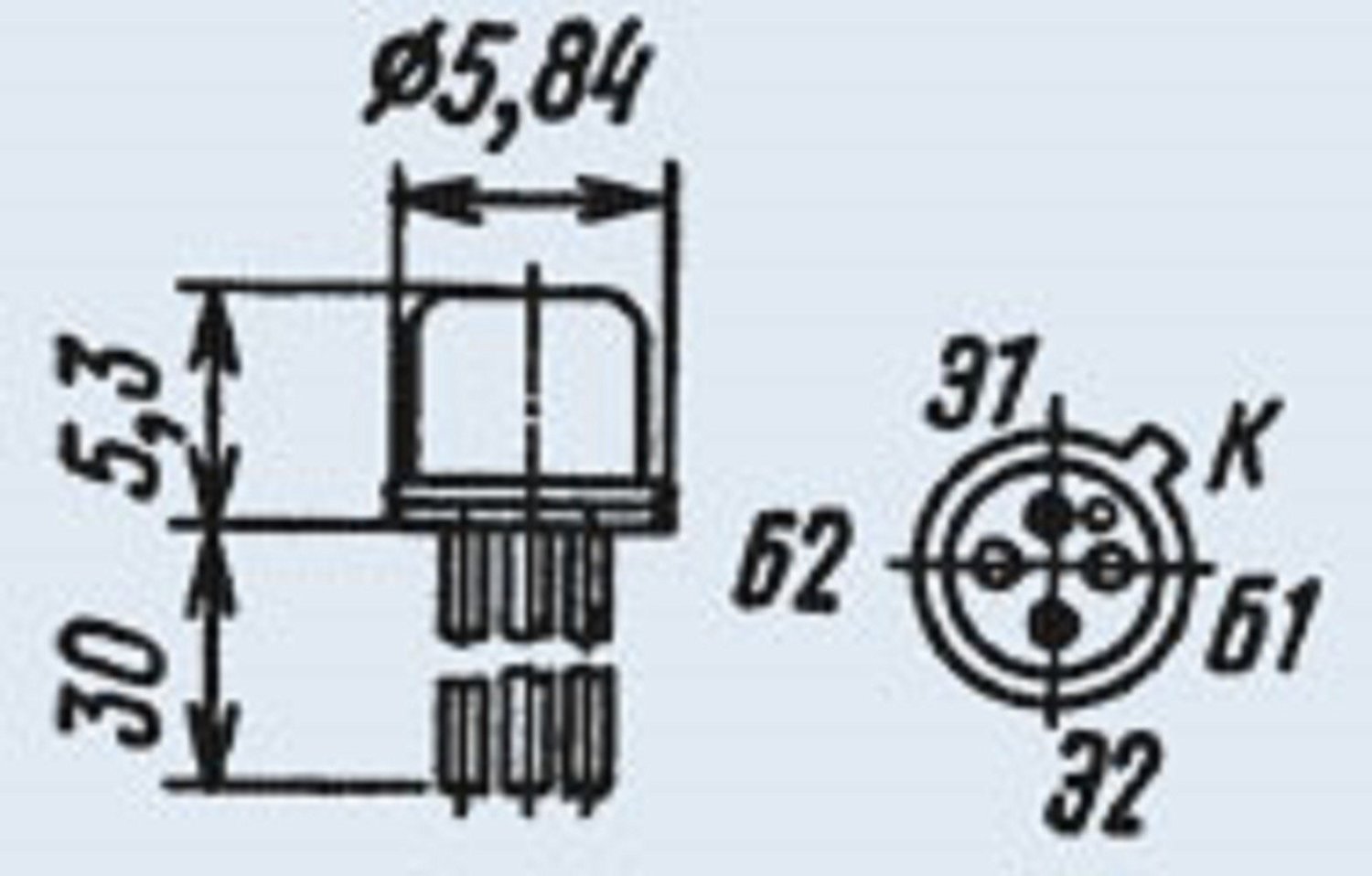 Transistor silicon military KT118A (2T118A) analogue 2N6565 USSR 2 pcs