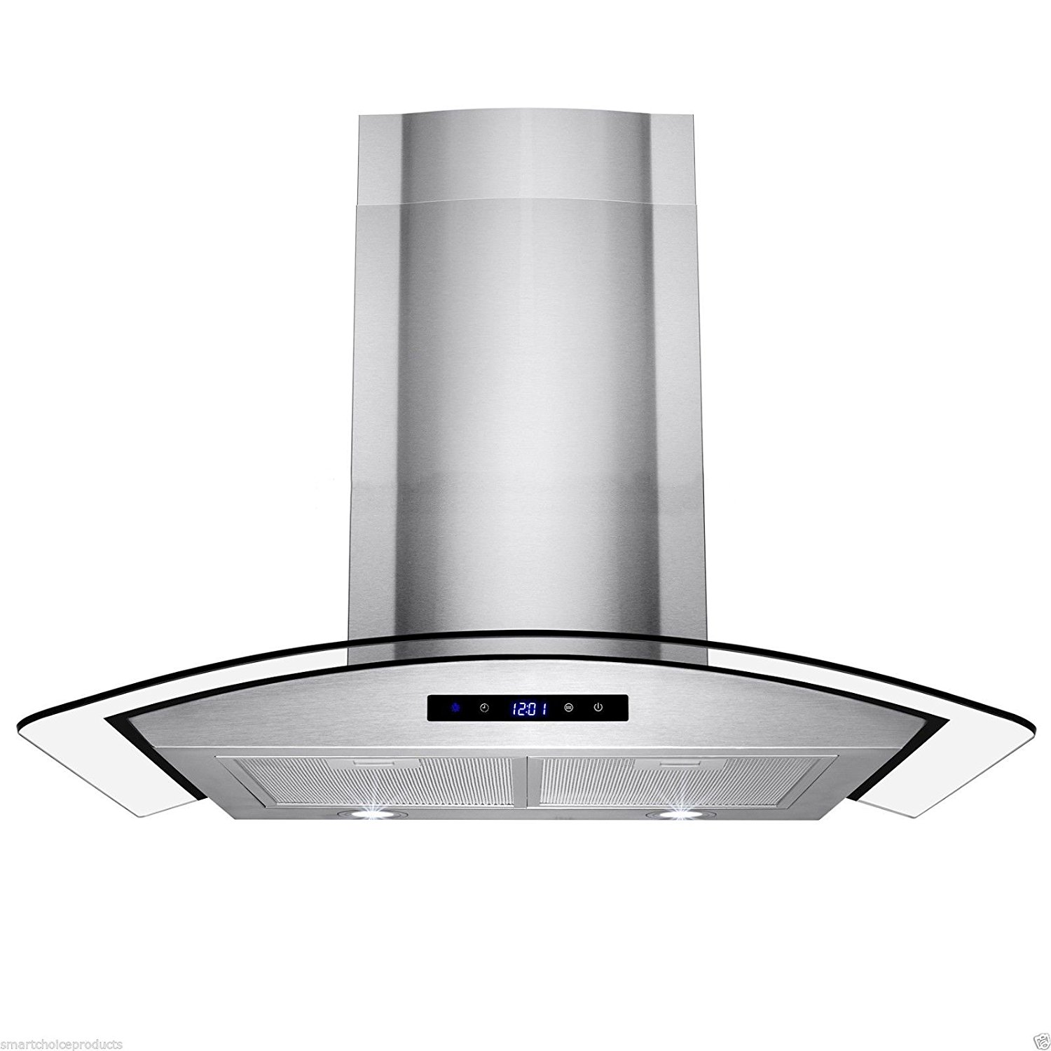 Gracelove GTC Kitchen Stainless Steel 30" Glass Wall Mount Range Hood