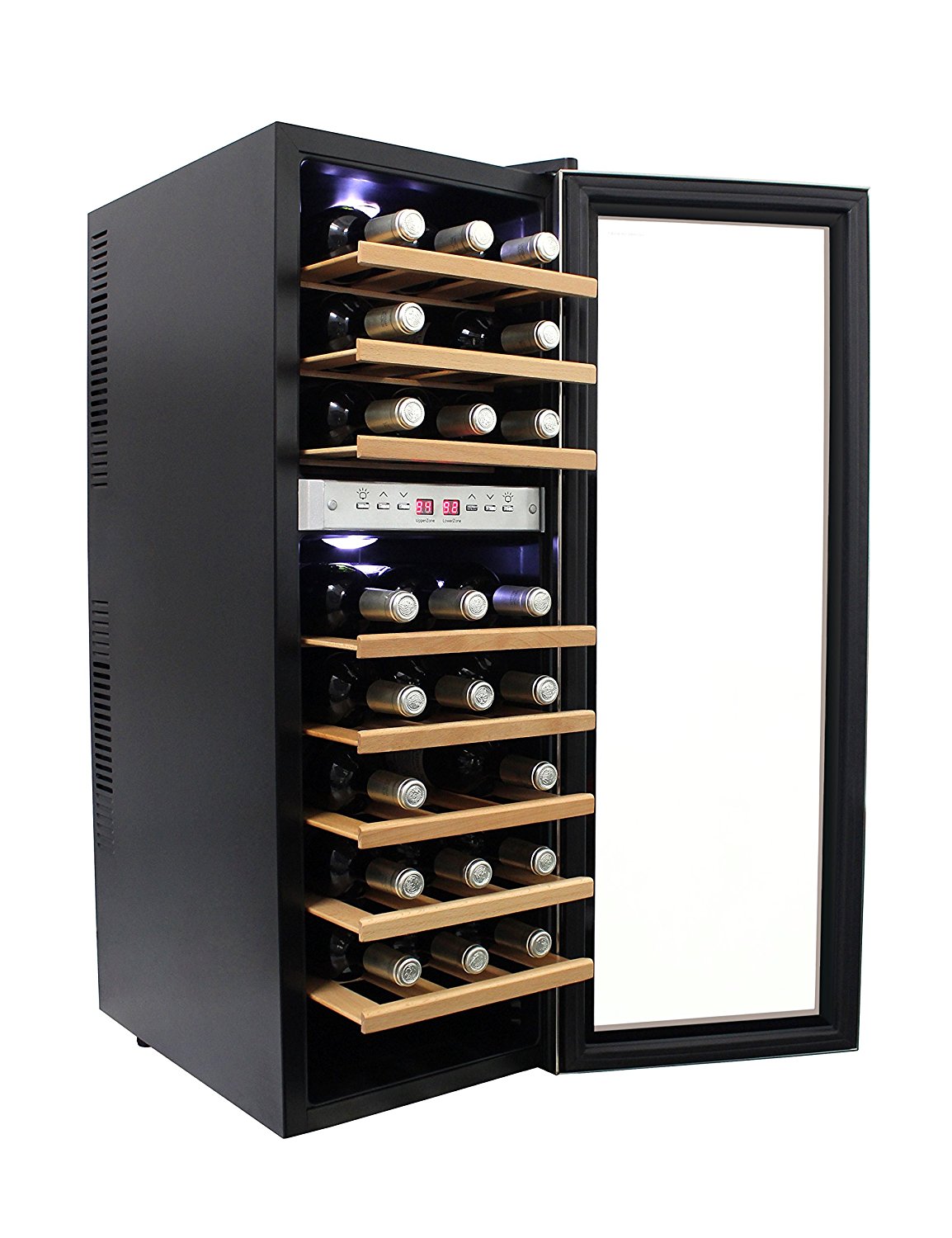 HOMEIMAGE DUALZONE Thermal Electric Wine Cooler with Stainless Steel
