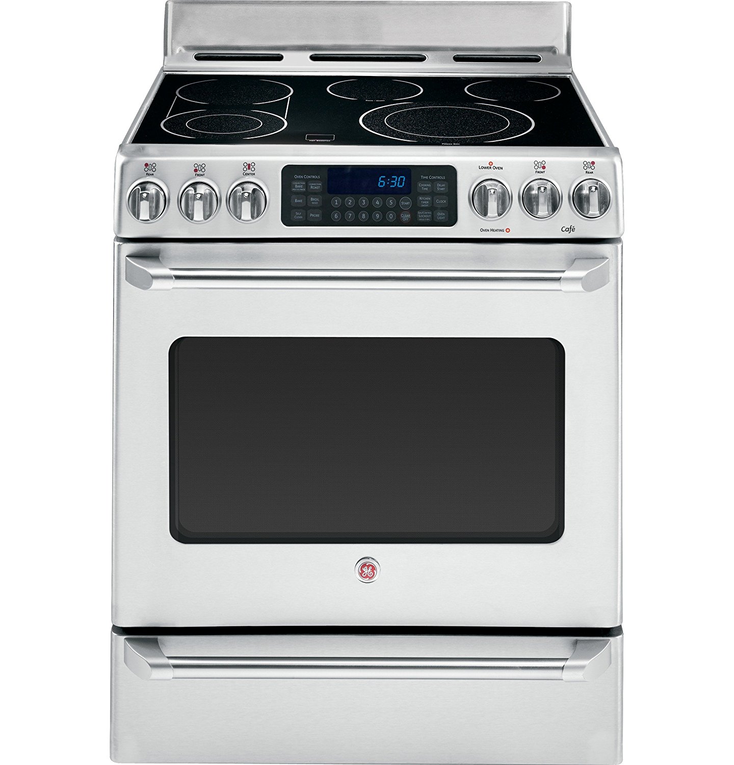 GE CS980STSS Cafe 30" Stainless Steel Electric Smoothtop Range