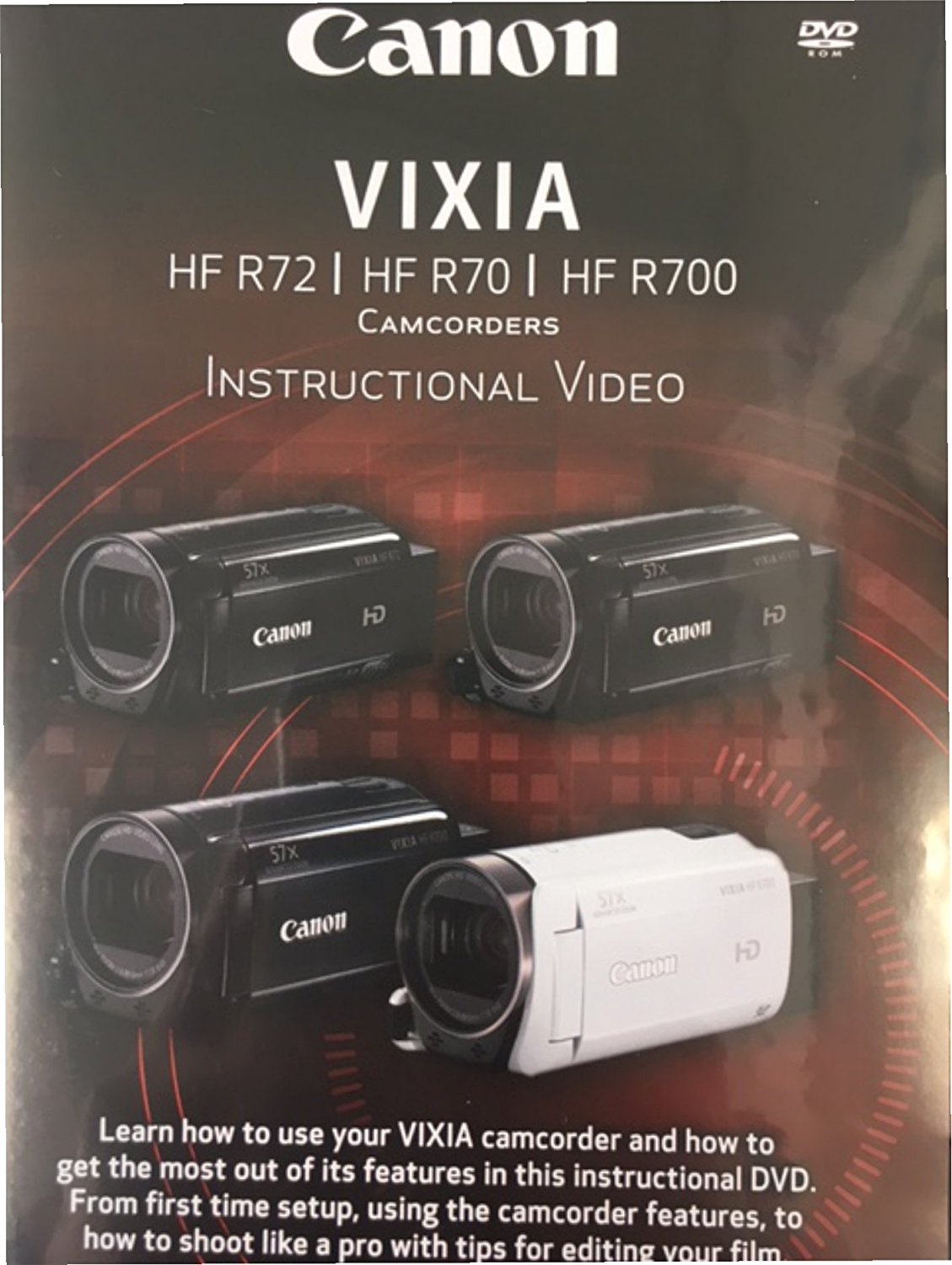 Canon VIXIA HF R700 Full HD Camcorder, CMOS Sensor, 57x Advanced Zoom