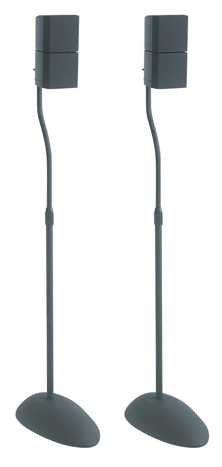 Sanus Home Theater Series Adjustable Height Speakers Stands for