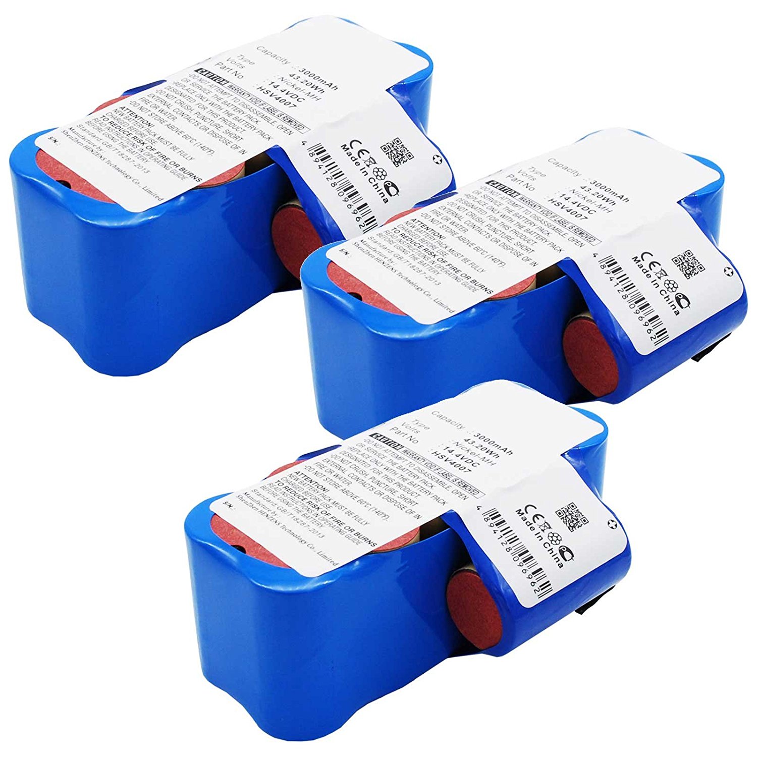 3x Exell EBVB182 NiMH 14.4V 3000mAh Vacuum Battery Fits HOOVER HSV40