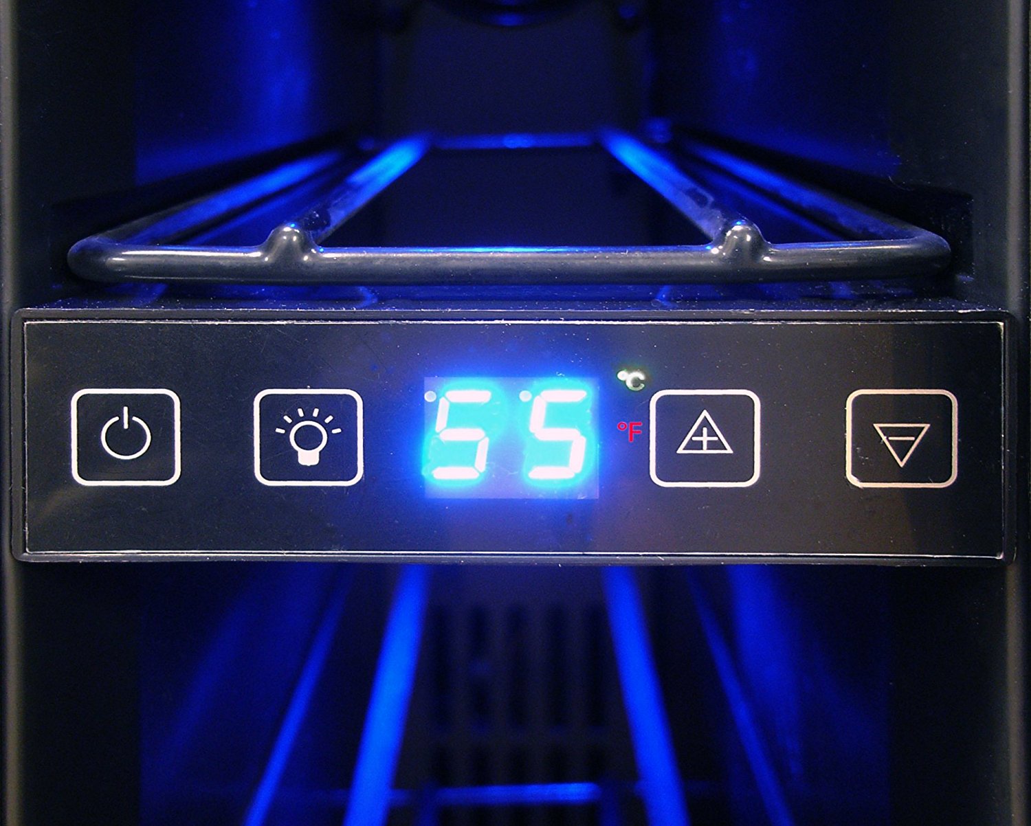 Vinotemp VT7BMSLFE 7Bottle Mirrored Wine Cooler, Black N3 free image