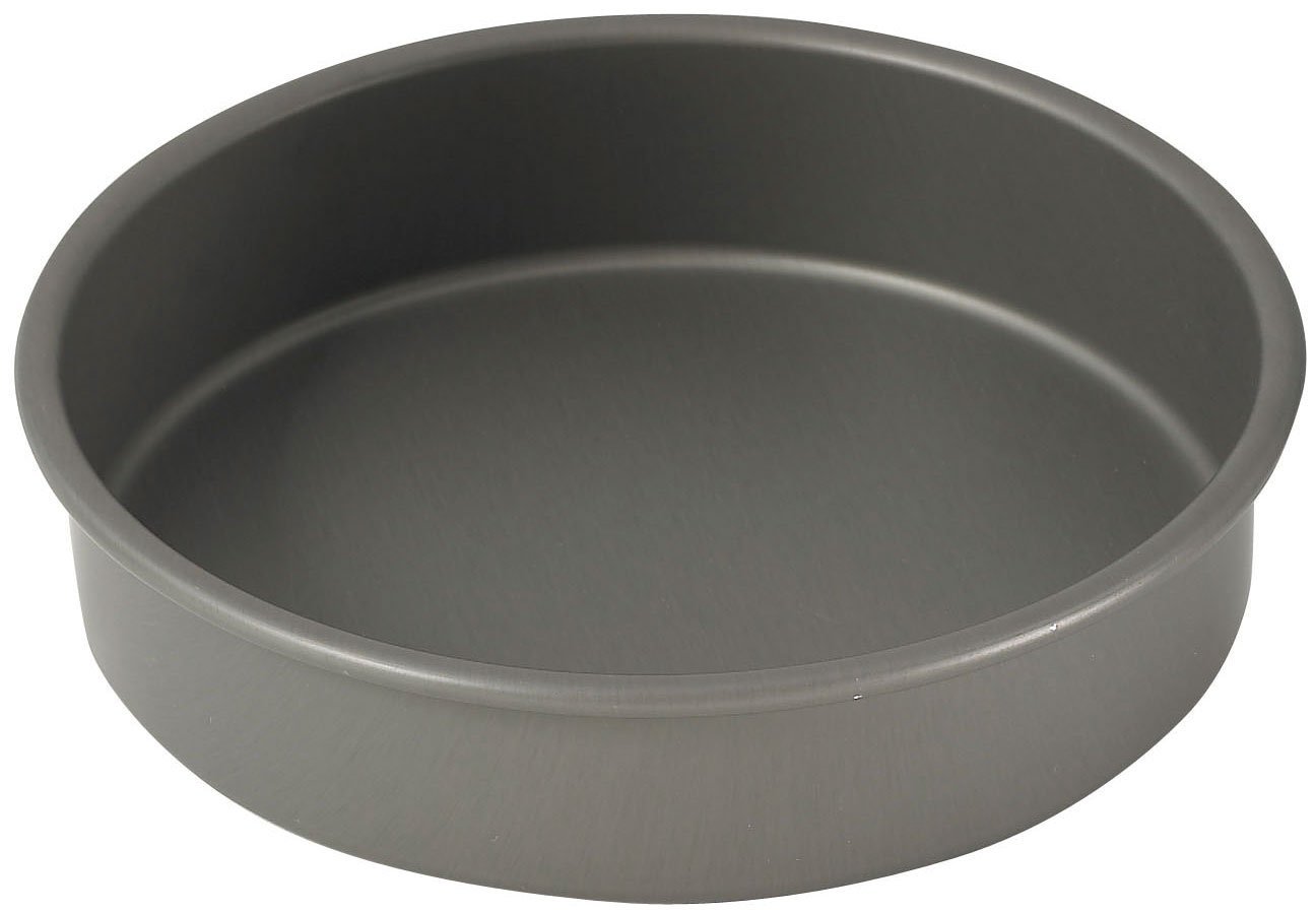 WINCO HAC082 Round Cake Pan, 8Inch, Hard Anodized Aluminum free image