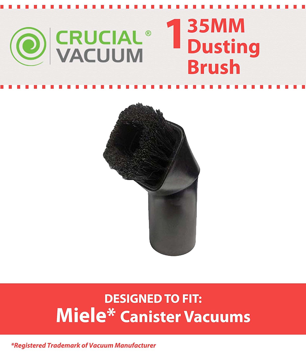 Crucial Vacuum Miele Dusting Brush Tool, Fits Miele Canister Vacuums