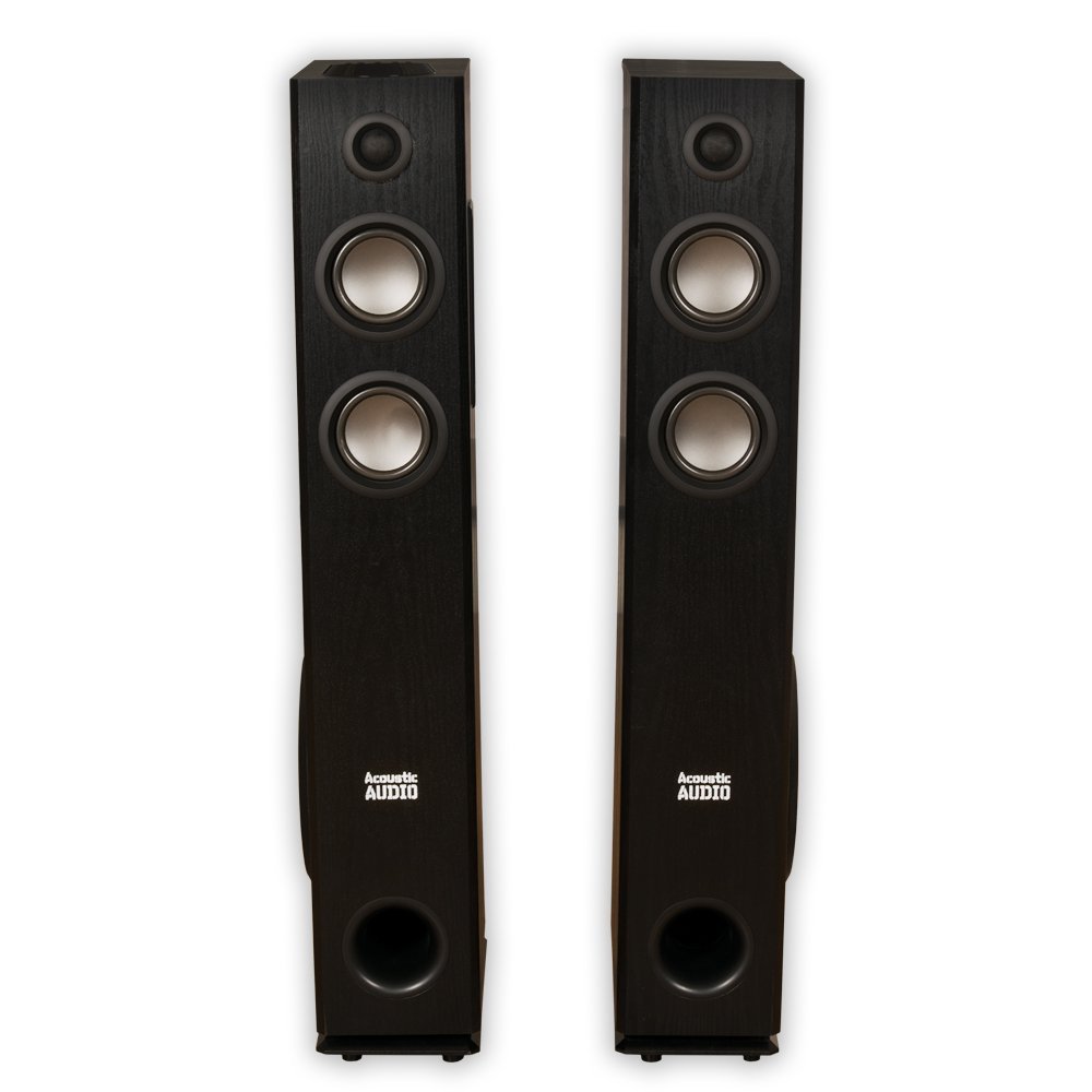 Acoustic Audio TSi400 Bluetooth Powered Floorstanding Tower Multimedia