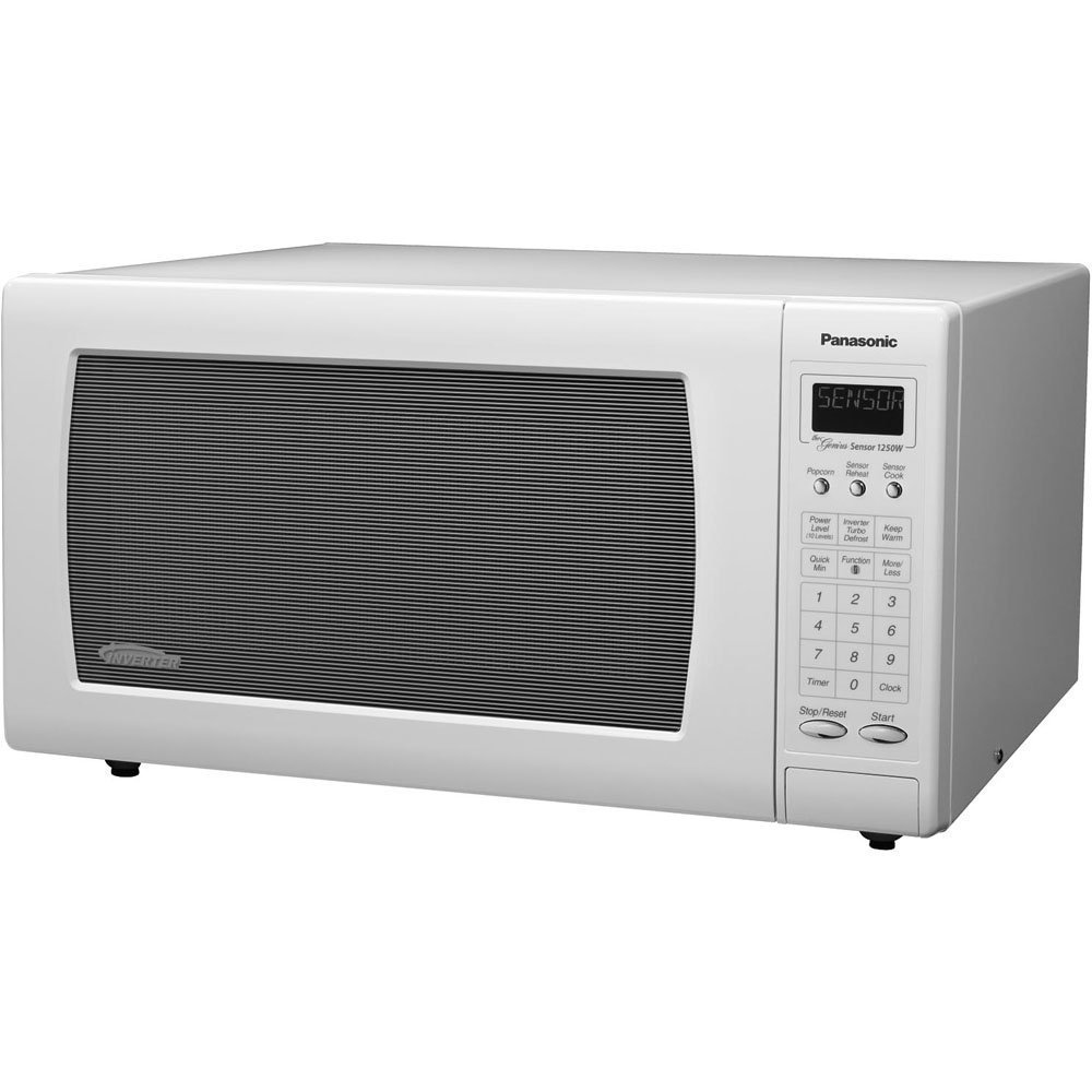 Panasonic NNH765WF White 1250W 1.6 Cu. Ft. Countertop Microwave with