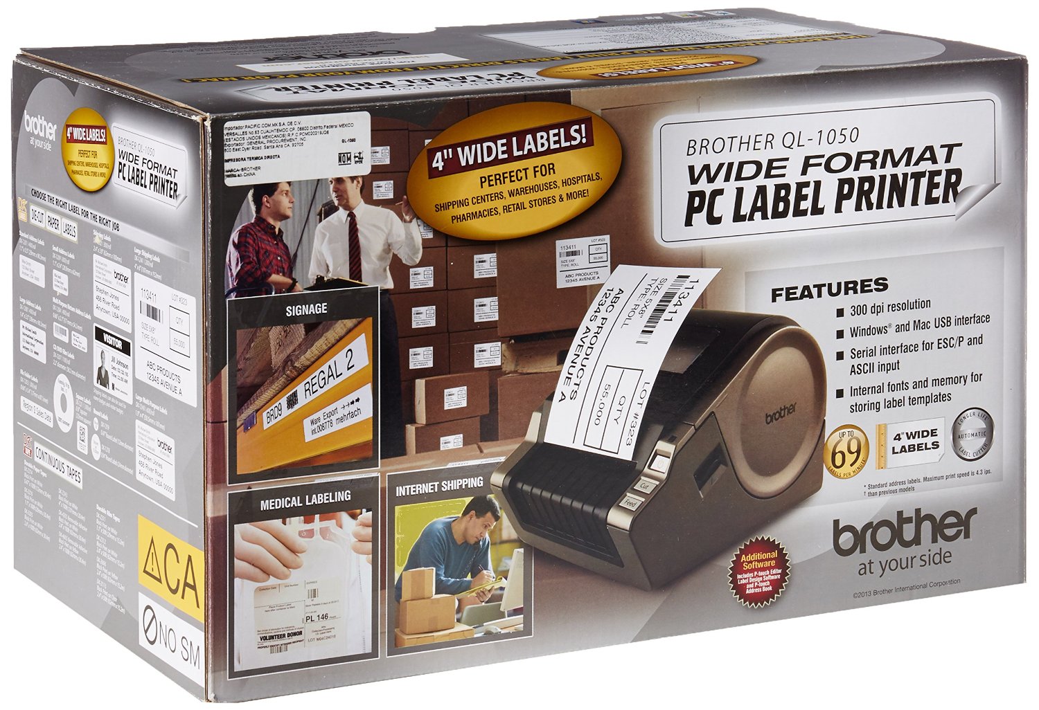 Brother QL1050 Wide Format PC Label Printer free image download