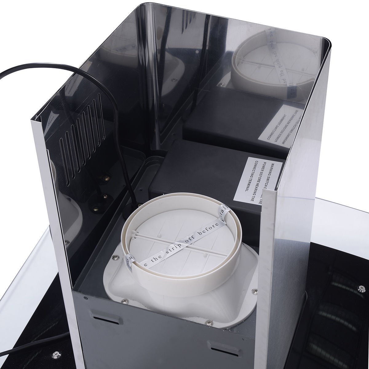 Giantex 36" Range Hood Kitchen Wall Mount Stainless Steel Glass Stove