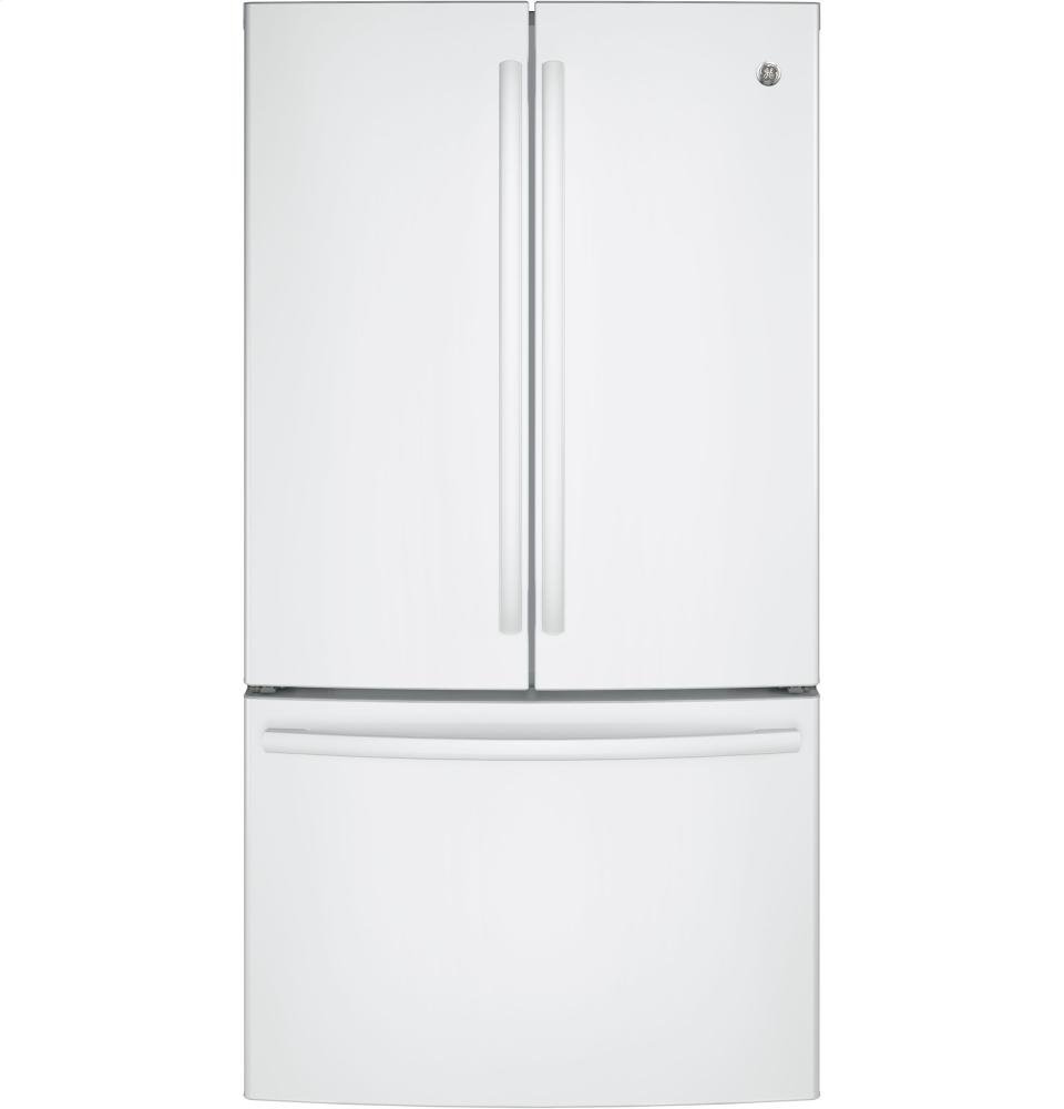 GE White FrenchDoor Bottom Freezer Refrigerator free image download