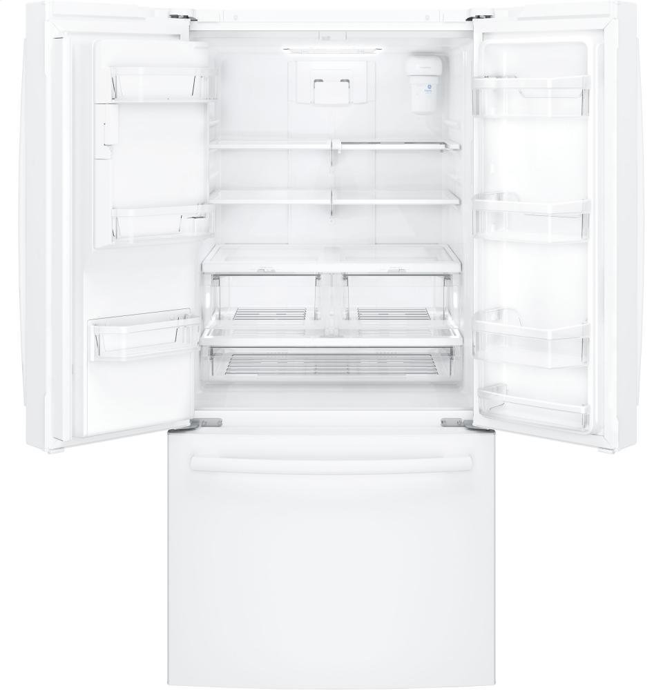 GE GFE24JGKWW 33" Energy Star Qualified FrenchDoor Refrigerator with