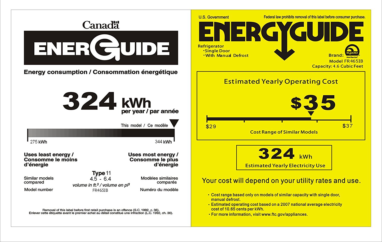 Igloo FR465 4.6CuFt Refrigerator, Stainless Steel Door free image