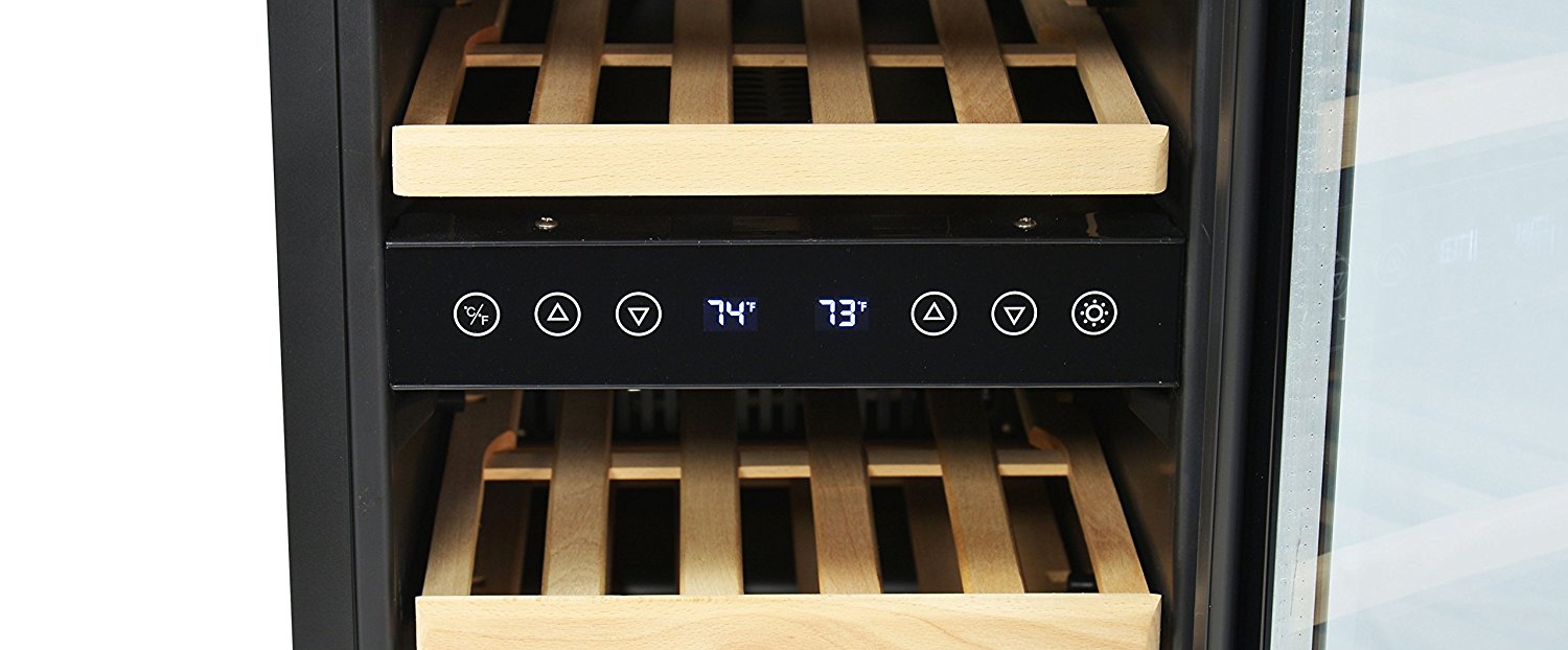 NewAir AWR290DB Compact 29 Bottle Compressor Wine Cooler, Black/Stainless Steel free image download