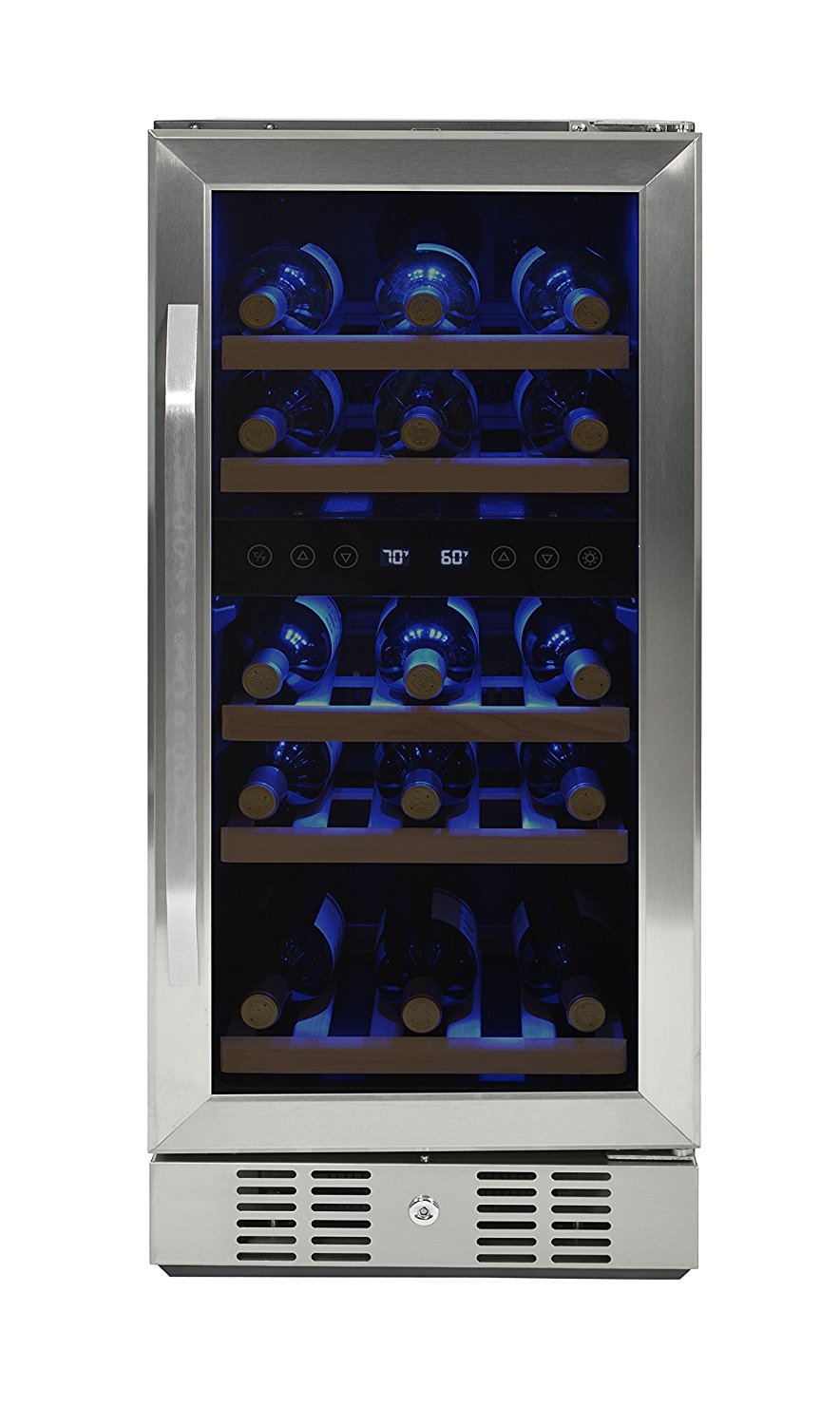 NewAir AWR290DB Compact 29 Bottle Compressor Wine Cooler, Black