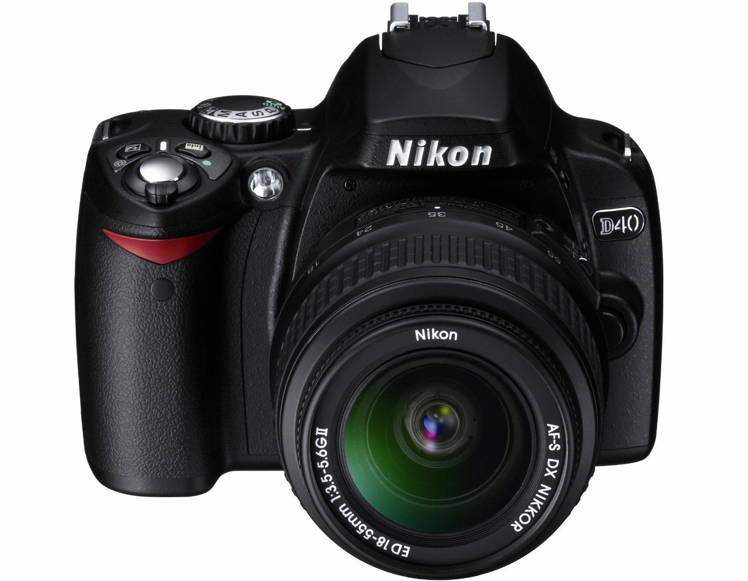 Nikon D40 6.1MP Digital SLR Camera Kit with 1855mm f/3.55.6G ED II Auto FocusS DX ZoomNikkor