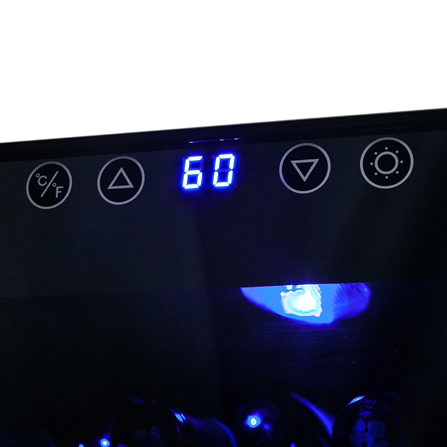 AKDY® 28 Bottle Single Zone Thermoelectric Stainless Steel Freestanding