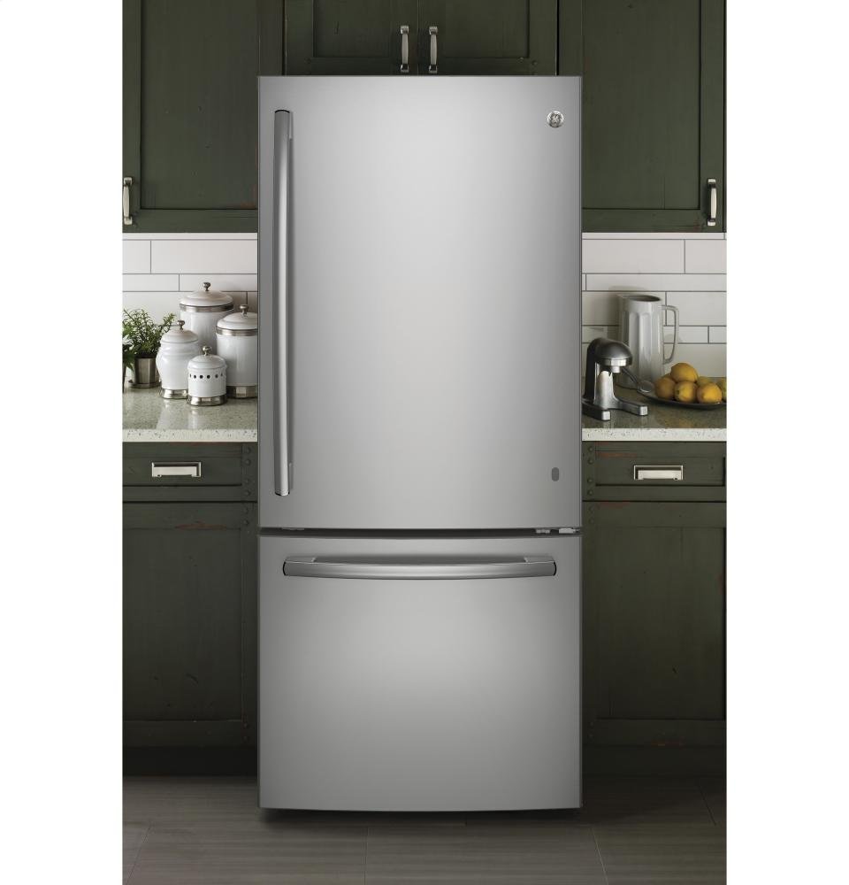 GE Stainless Steel Bottom Freezer Refrigerator N12 free image download