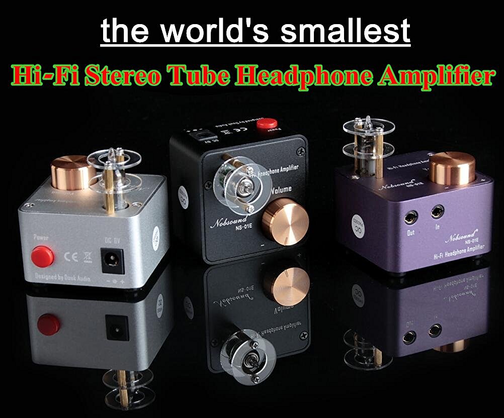 Nobsound NS01E Mini Tube Headphone Amplifier Stereo HiFi Amp Audio