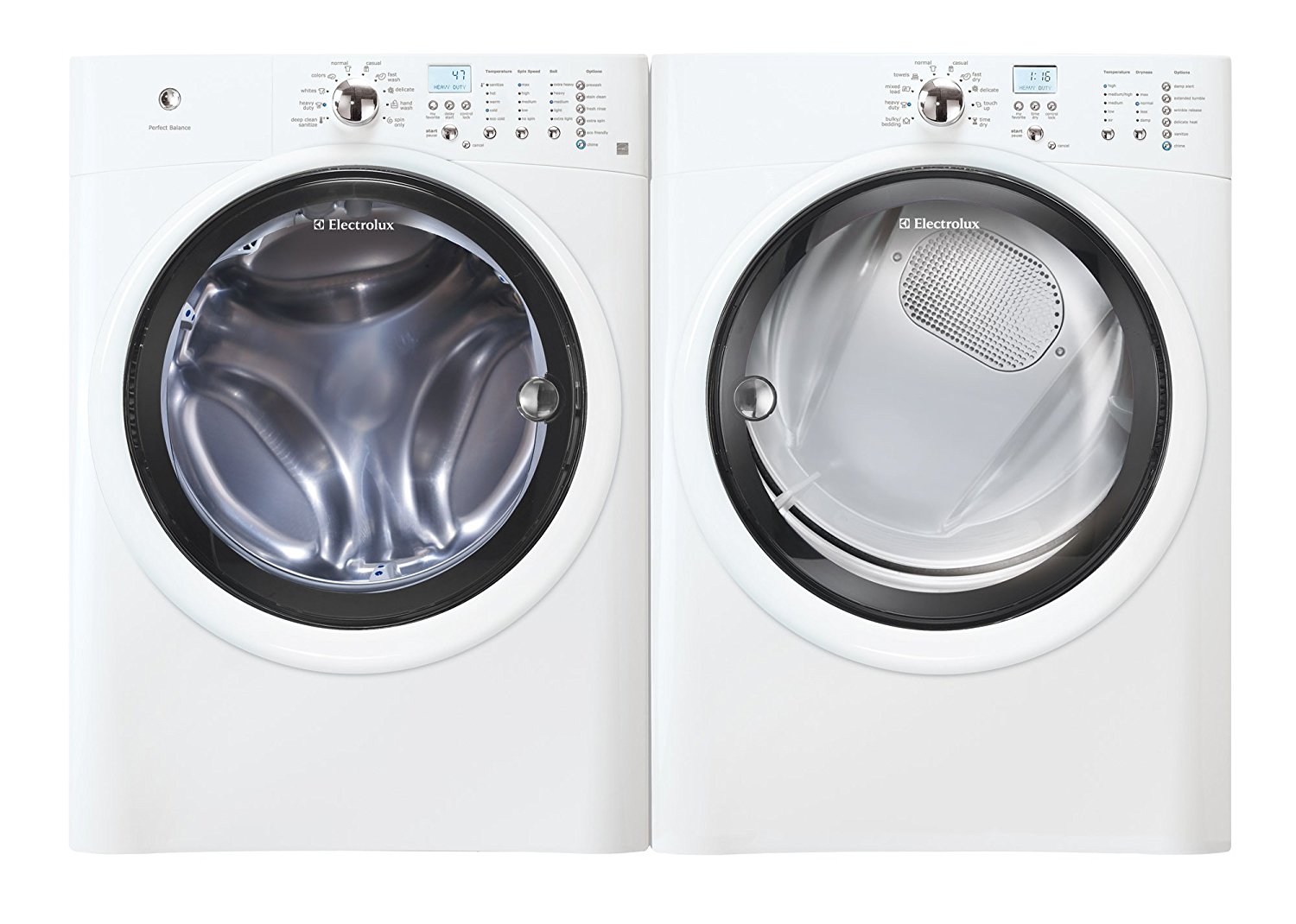 Electrolux White Front Load Laundry Pair with EIFLW50LIW 27" Washer and