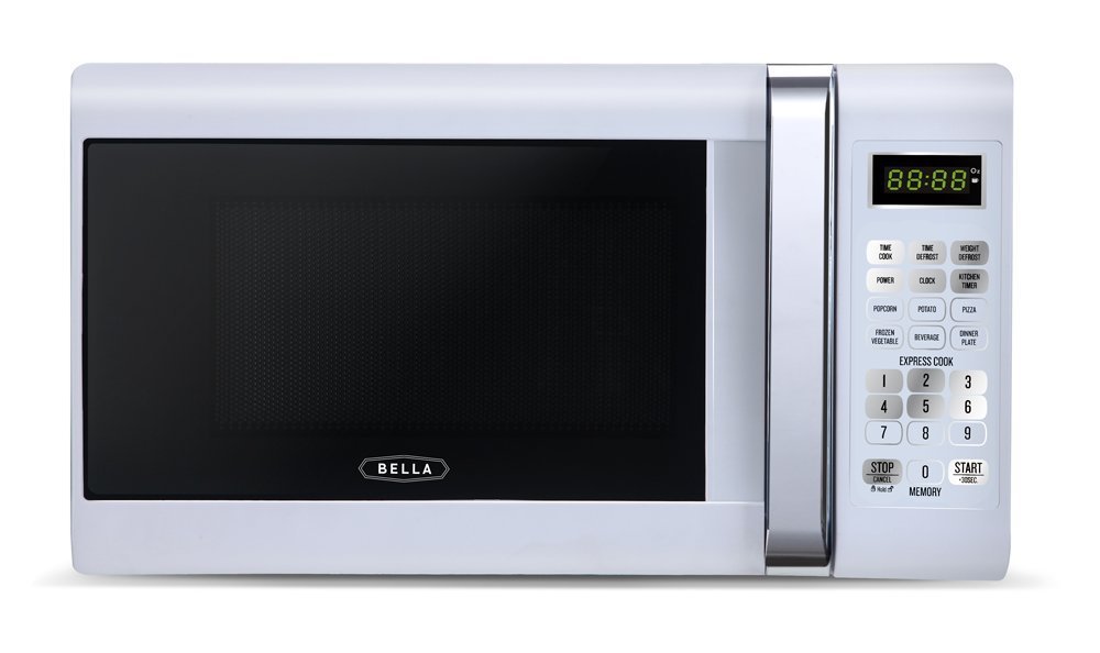 Bella 700Watt Compact Microwave Oven, 0.7 Cubic Feet, White with
