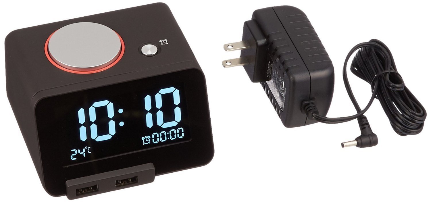 IRISTIME Homtime C1 Alarm Clock Bluetooth Speaker Dual Port USB