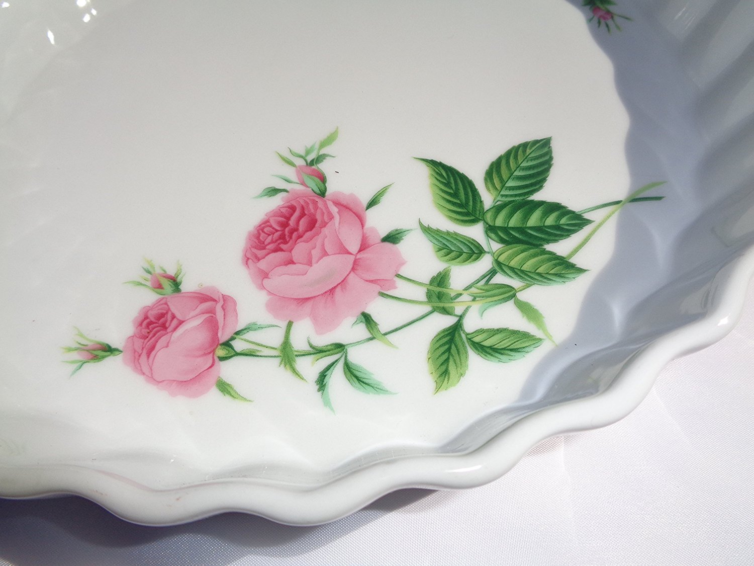 Christineholm Ceramic Quiche Dish/Pink Roses N3 free image download
