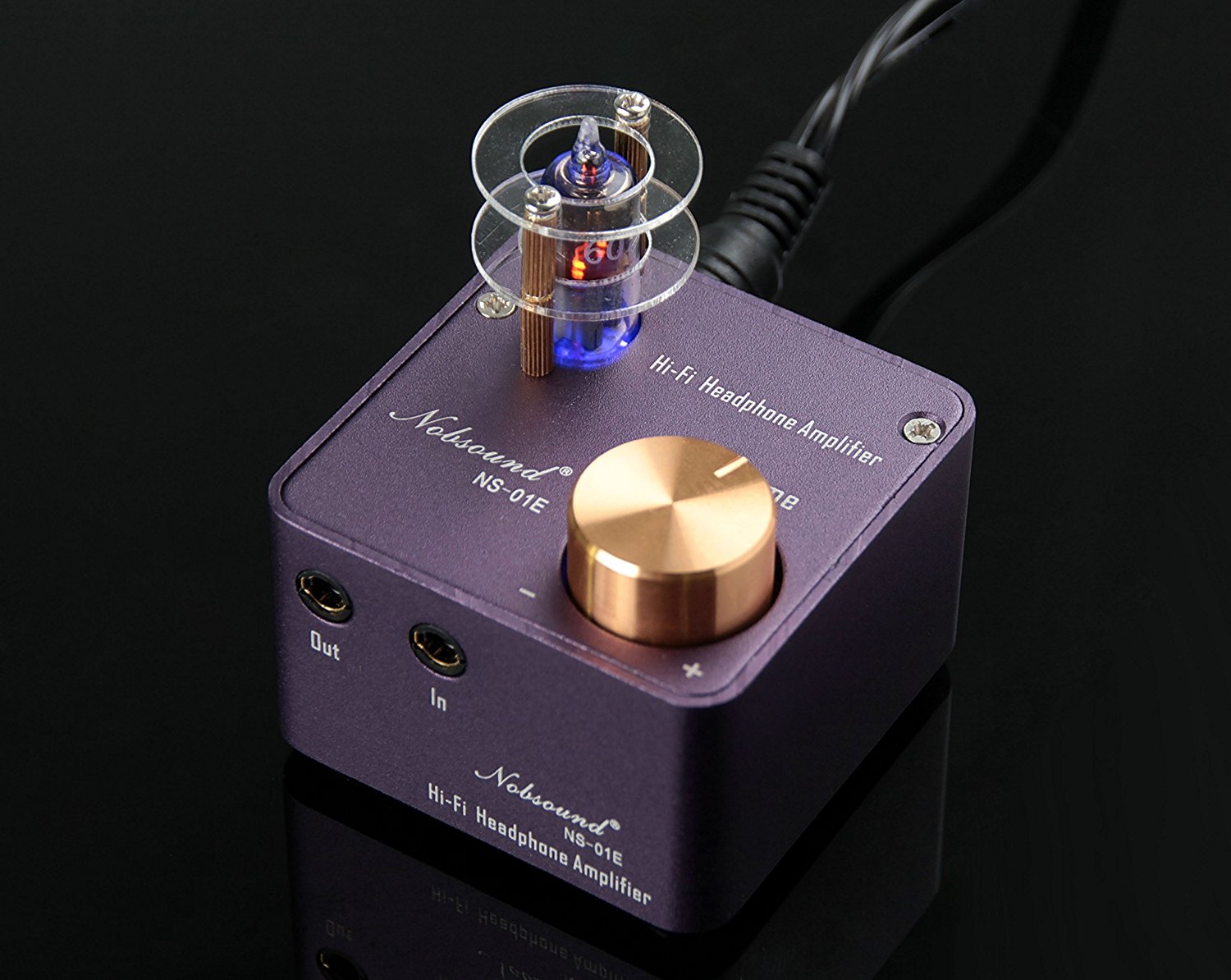 Nobsound NS01E Mini Tube Headphone Amplifier Stereo HiFi Amp Audio