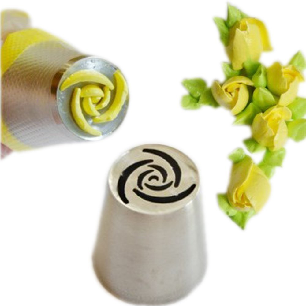 19pcs/set Russian Piping Tips7 Russian Tips +1 Tricolor Coupler +1