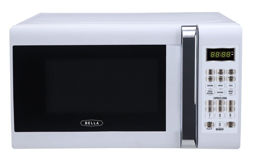 Bella 700Watt Compact Microwave Oven, 0.7 Cubic Feet, White with
