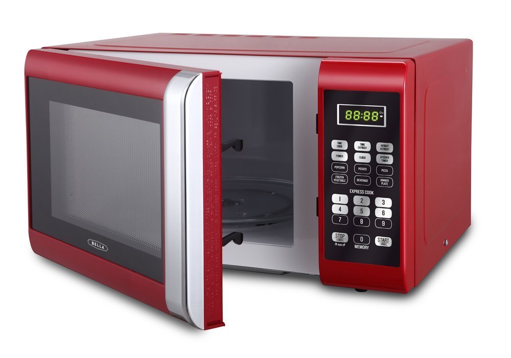 Bella 700Watt Compact Microwave Oven, 0.7 Cubic Feet, White with